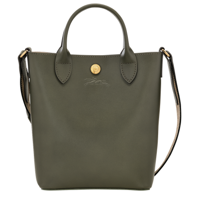 Épure XS Tote bag , Khaki - Leather