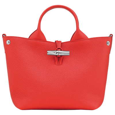 Le Roseau S Handbag , Vermilion - Leather