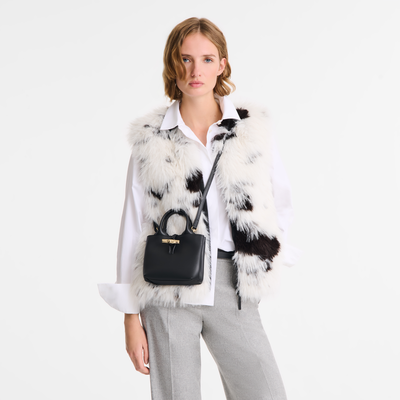 Le Roseau XS Handbag , Black - Leather