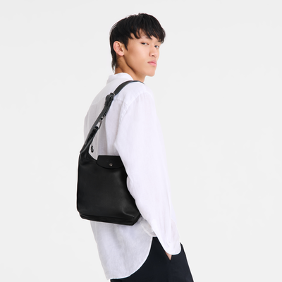 Le Pliage Xtra M Shoulder bag , Black - Leather