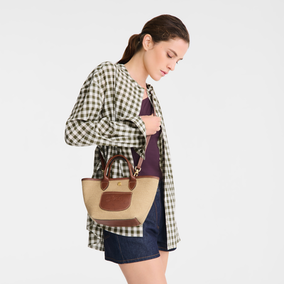 Le Pliage Collection XS Basket bag , Brown - Canvas