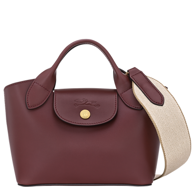 Épure XS Tote bag , Burgundy - Leather