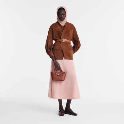 Épure XS Tote bag , Brown - Leather