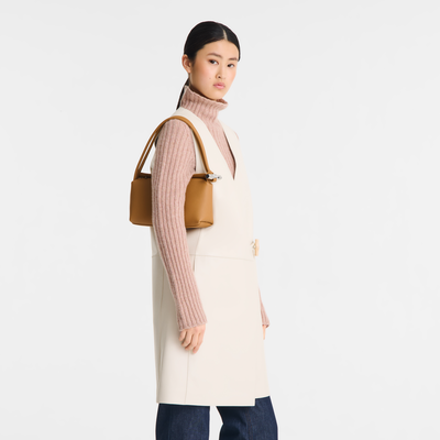 Le Roseau M Shoulder bag , Walnut - Leather