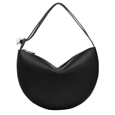 Le Roseau Clutch , Black - Leather