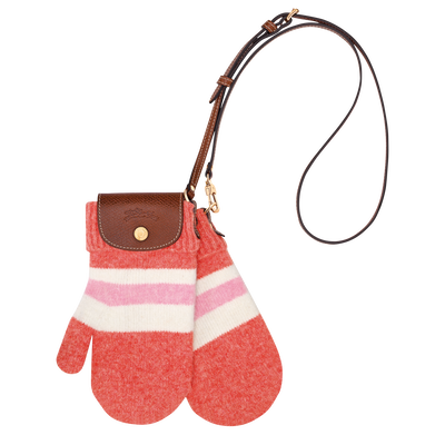 Le Pliage Collection Mittens bag , Coral/Pink - Canvas