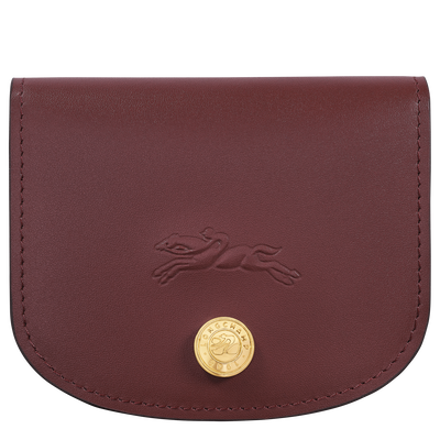 Épure Card holder , Burgundy - Leather