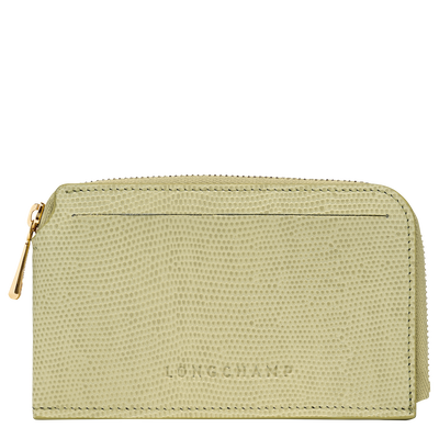 Longchamp Pocket Card holder , Pistachio - Leather