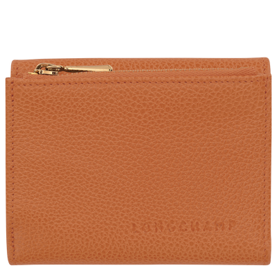 Le Foulonné Compact wallet , Amber - Leather