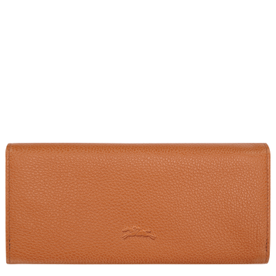 Le Foulonné Long continental wallet , Amber - Leather