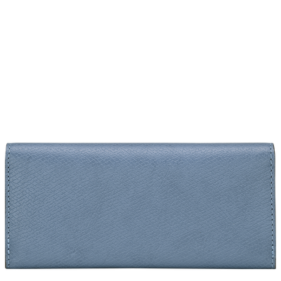 Épure Long continental wallet , Slate - Leather