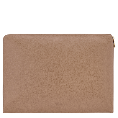 Le Foulonné Laptop case , Biscuit - Leather