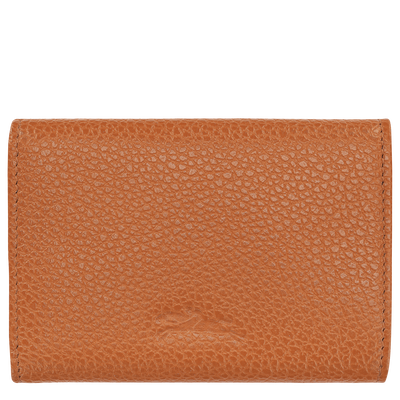Le Foulonné Compact wallet , Amber - Leather