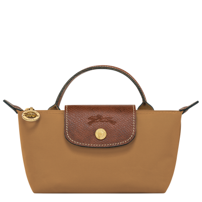 Le Pliage Original Pouch with handle , Fawn - Recycled canvas