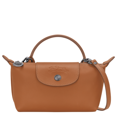 Le Pliage Xtra XS Pouch , Cashew - Leather