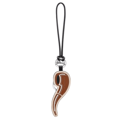 Key ring , Cognac - Leather