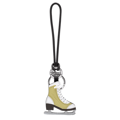 Key ring , Pistachio - Leather