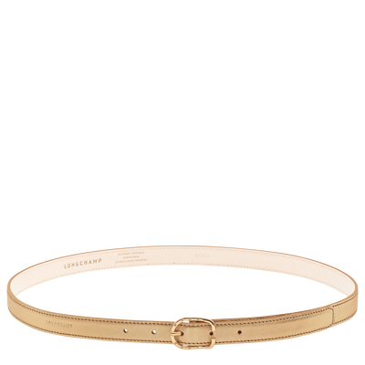 Ladies' belt , Gold - Leather