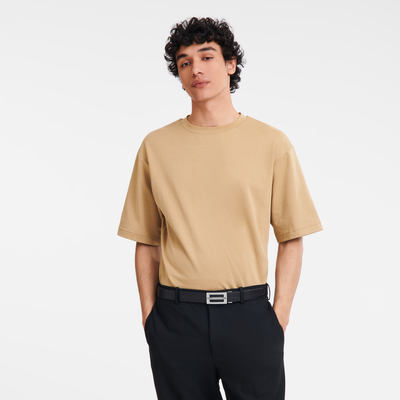 Delta Box Men's belt , Black - Leather