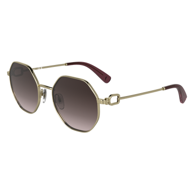 Sunglasses , Gold/Brown Pink - Metal
