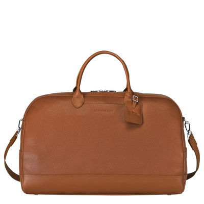 Le Foulonné L Travel bag , Caramel - Leather