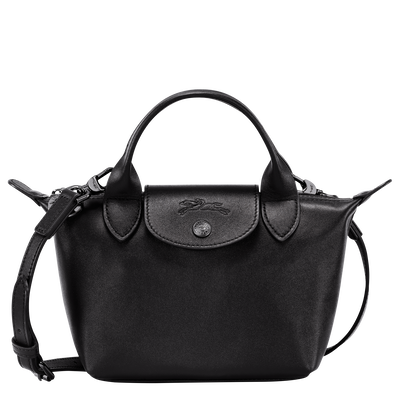 Le Pliage Xtra XS Handbag , Black - Leather