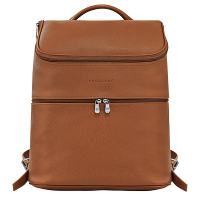 Le Foulonné Backpack , Caramel - Leather