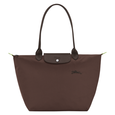 Le Pliage Green L Tote bag , Mocha - Recycled canvas