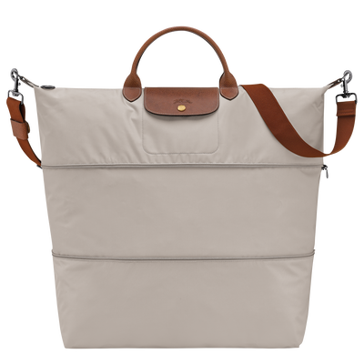 Le Pliage Original Travel bag expandable , Pebble - Recycled canvas