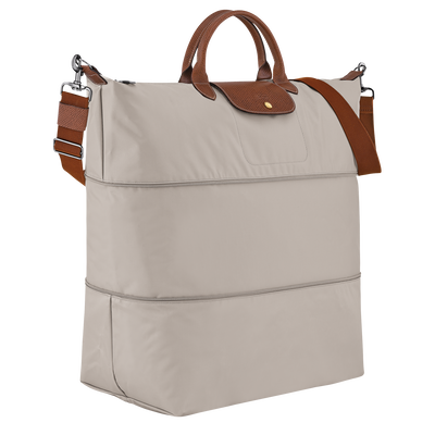 Le Pliage Original Travel bag expandable , Pebble - Recycled canvas
