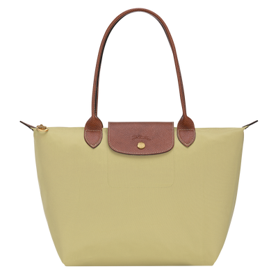 Le Pliage Original M Tote bag , Pistachio - Recycled canvas