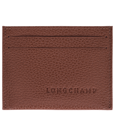 Le Foulonné Card holder , Coffee - Leather