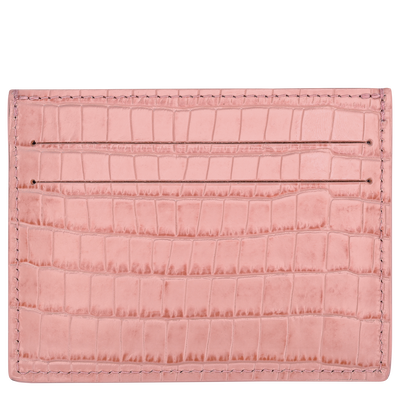 Longchamp Pocket Card holder , Pink Tea - Leather