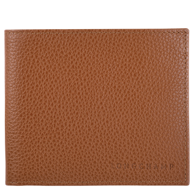 Le Foulonné Wallet , Caramel - Leather