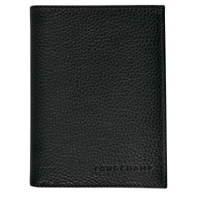 Le Foulonné Wallet , Black - Leather