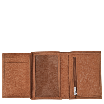 Le Foulonné Wallet , Caramel - Leather