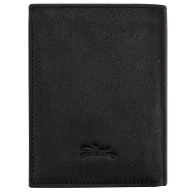 Longchamp sur Seine Wallet , Black - Leather