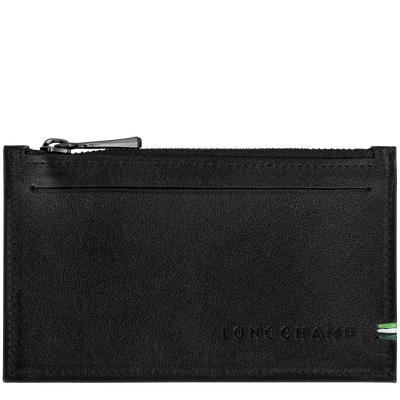 Longchamp sur Seine Coin purse , Black - Leather