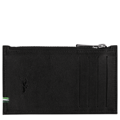 Longchamp sur Seine Coin purse , Black - Leather