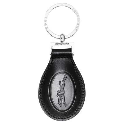Le Foulonné Key ring , Black - Leather